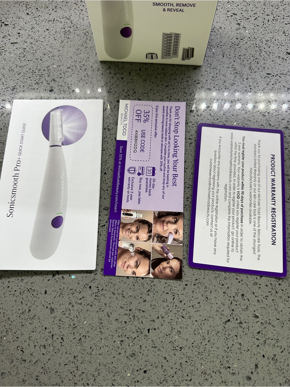Michael Todd Beauty Sonicsmooth Pro+ Dermaplaning & Microdermabrasion System - Picture 5 of 7